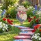 colorlife Patriotic Eagle Wreath Garden Flag 12x18, Double‑Sided Stars and Stripes Outdoor Flag for 4th of July, Memorial Day & Yard Decorations